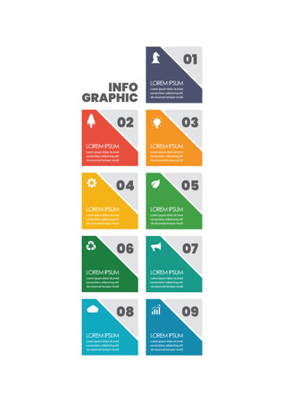 Colorful Square Banner Design. vector illustration graphic designのイラスト素材