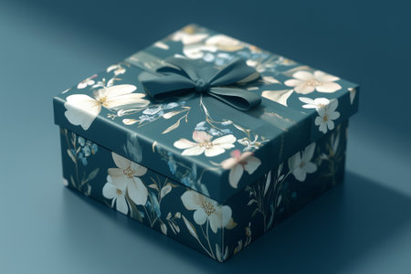 Beautifully wrapped gift boxes with elegant floral design. Perfect for special occasions and celebrations. By generative Aiの素材
