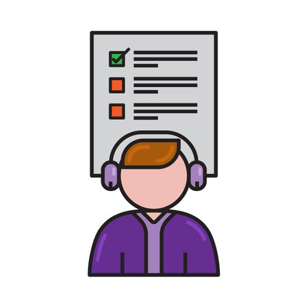 Online customer support. customer care service and assistance. outline flat style cartoon character illustration.のイラスト素材