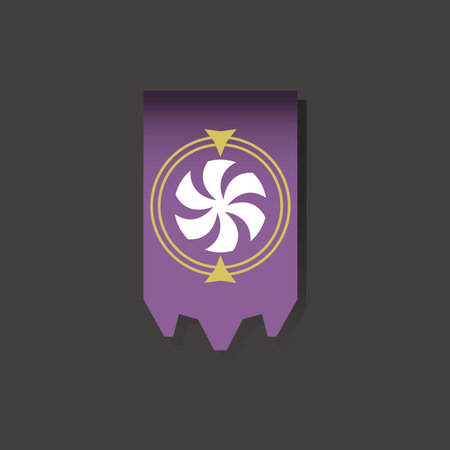 Purple Banner with modern symbol. vector illustrationのイラスト素材