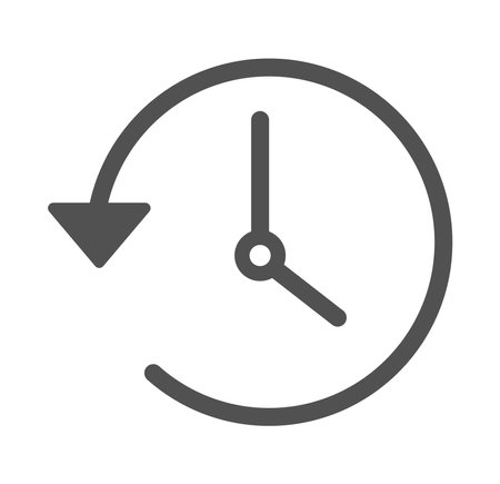 Account history icon vector, Clock, time icon vector illustration	