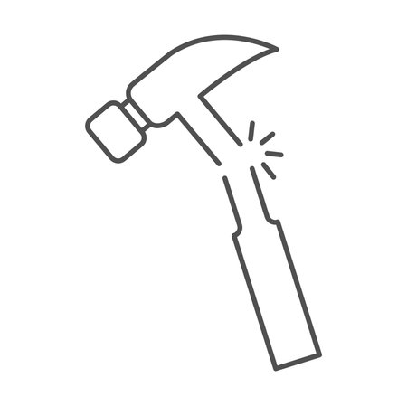 Indestructible icon. Durable icon. black outline vector iconのイラスト素材