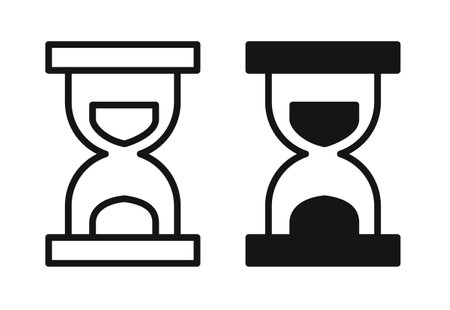 hourglass iconset on white background. Eps 10 stock vectorのイラスト素材