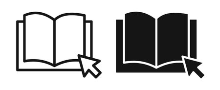 Online library iconset on white background. Eps 10 stock vectorのイラスト素材