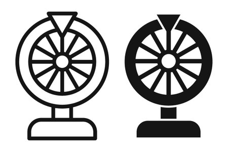 Lottery iconset on white background. Eps 10 stock vectorのイラスト素材
