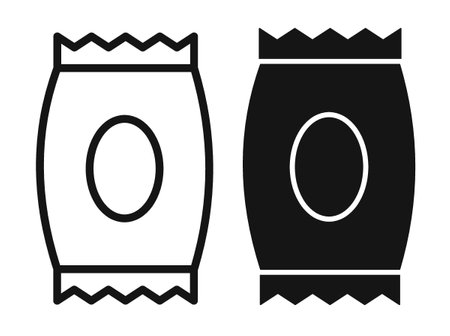 Sachet iconset on white background. Eps 10 stock vectorのイラスト素材