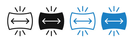 Stretching iconset on white background. Eps 10 stock vectorのイラスト素材