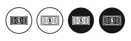 Money icon set. Stock vector srt on white backgound. EPS 10のイラスト素材