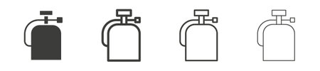 Camping gas icon set. Stock vector set on white backgound. EPS 10のイラスト素材