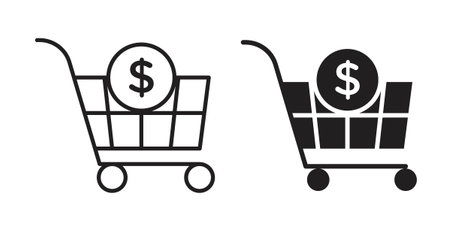 Purchase History iconset on white background. Eps 10 stock vectorのイラスト素材