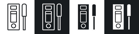 Rapid Test Icon Design set on white background. Eps 10 stock vectorのイラスト素材