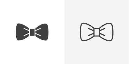 Bow Tie Icon set on white background. Eps 10 stock vectorのイラスト素材