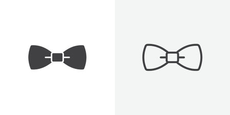 Bow Tie icon set on white background. Eps 10 stock vectorのイラスト素材