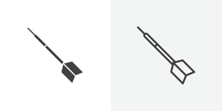 Hunting darts icon set on white background. Eps 10 stock vectorのイラスト素材
