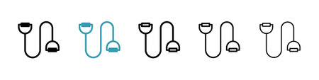 Exercise bands icon set. Stock vector set on white background. EPS 10