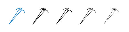 Needle icon set. Stock vector set on white background. EPS 10のイラスト素材