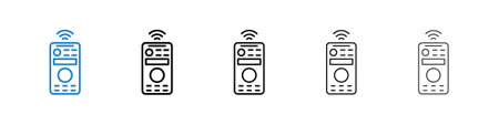 Remote control icon set. Stock vector set on white background. EPS 10のイラスト素材