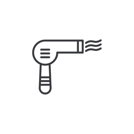 Blow dryer icon set. Stock vector set on white background. EPS 10のイラスト素材