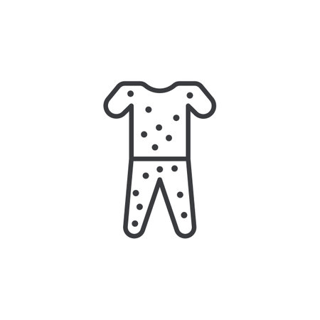 Pijama icon set. Stock vector set on white background. EPS 10のイラスト素材