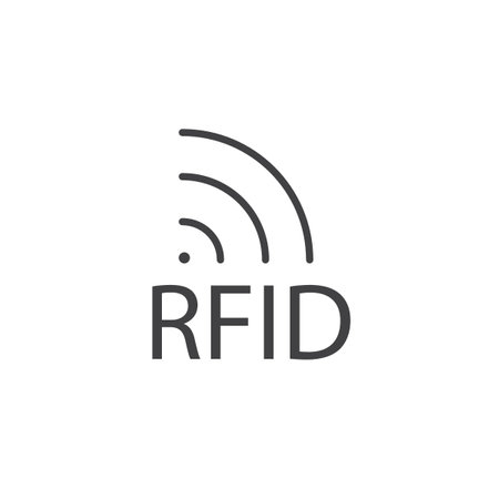 RFID icon set. Stock vector set on white background. EPS 10のイラスト素材