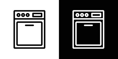 Oven icon set. Stock vector set on white background. EPS 10のイラスト素材