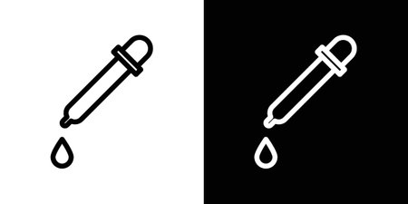 Pipette icon set. Stock vector set on white background. EPS 10のイラスト素材