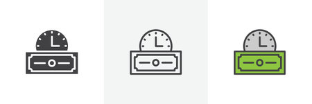 Annuity icon set. Stock vector set on white background. EPS 10