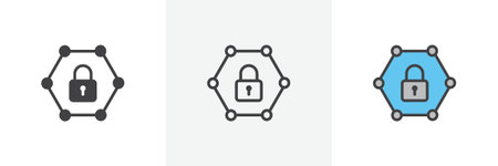 Private network icon set. Stock vector set on white background. EPS 10のイラスト素材