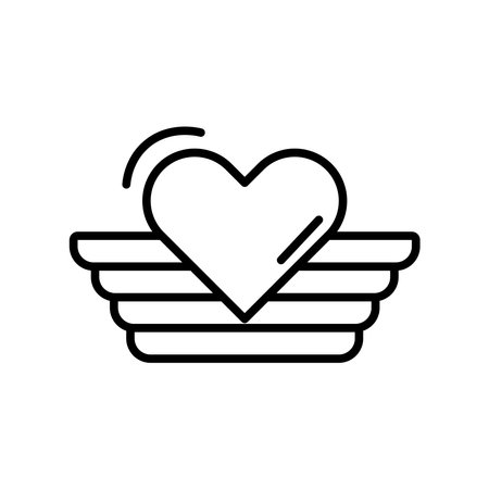 Positive emotion icon set. Happy heart smile face vector symbol in a black filled and outlined style. Smily heart emotion showing sign.のイラスト素材