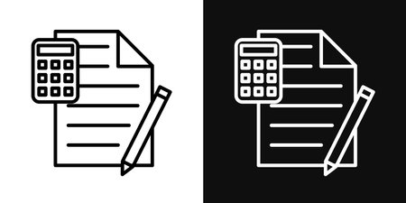 Accounting vector icon set on white background. eps10のイラスト素材
