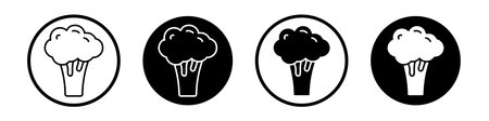 Cauliflower vector icon on the white background. EPS 10のイラスト素材