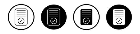Consent vector icon on the white background. EPS 10のイラスト素材