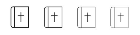 Bible icon design template for web and mobile UI elementのイラスト素材
