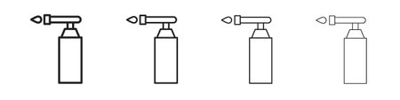 Blowtorch icon design template for web and mobile UI elementのイラスト素材