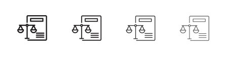 Balance sheet icon design template for web and mobile UI elementのイラスト素材