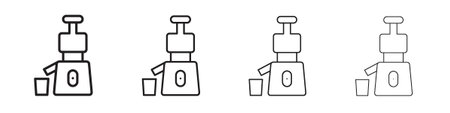 Cold pressed juicer icon design template for web and mobile UI elementのイラスト素材