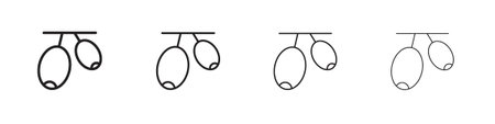 Jujube icon design template for web and mobile UI element