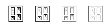 Lockers icon design template for web and mobile UI element