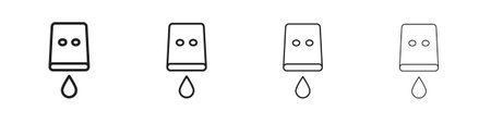 Water sensor icon design template for web and mobile UI elementのイラスト素材