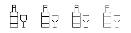 Vodka icon design template for web and mobile UI elementのイラスト素材