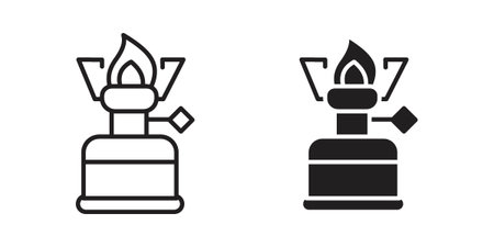Camping gas icon for web designs. editable pictogram.のイラスト素材