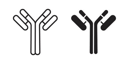 Antibody icon for web designs. editable pictogram.のイラスト素材