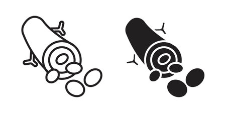 Blood vessel icon for web designs. editable pictogram.のイラスト素材