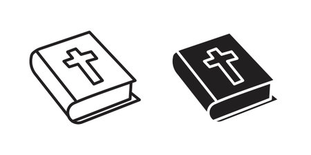 Bible icon for web designs. editable pictogram.のイラスト素材