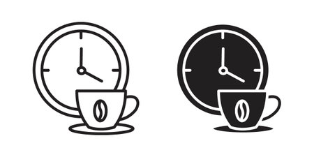 Break icon for web designs. editable pictogram.のイラスト素材