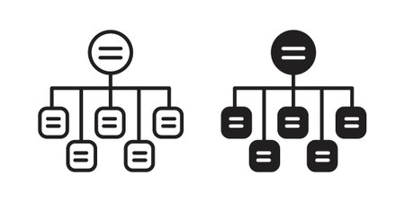 classification icon for web designs. editable pictogram.のイラスト素材