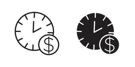 Long term icon for web designs. editable pictogram.のイラスト素材