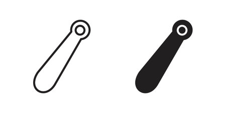 Shoehorn icon for web designs. editable pictogram.のイラスト素材