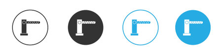 Barrier icon symbol design template. Vector 10 eps.のイラスト素材