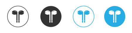 Air pods icon symbol design template. Vector 10 eps.のイラスト素材